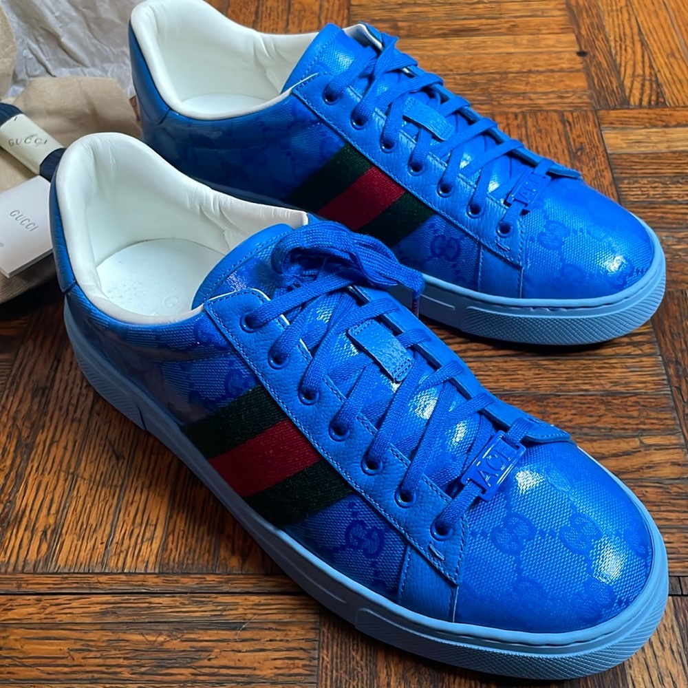 $ALE - Gucci Ace GG Monogram Sneakers